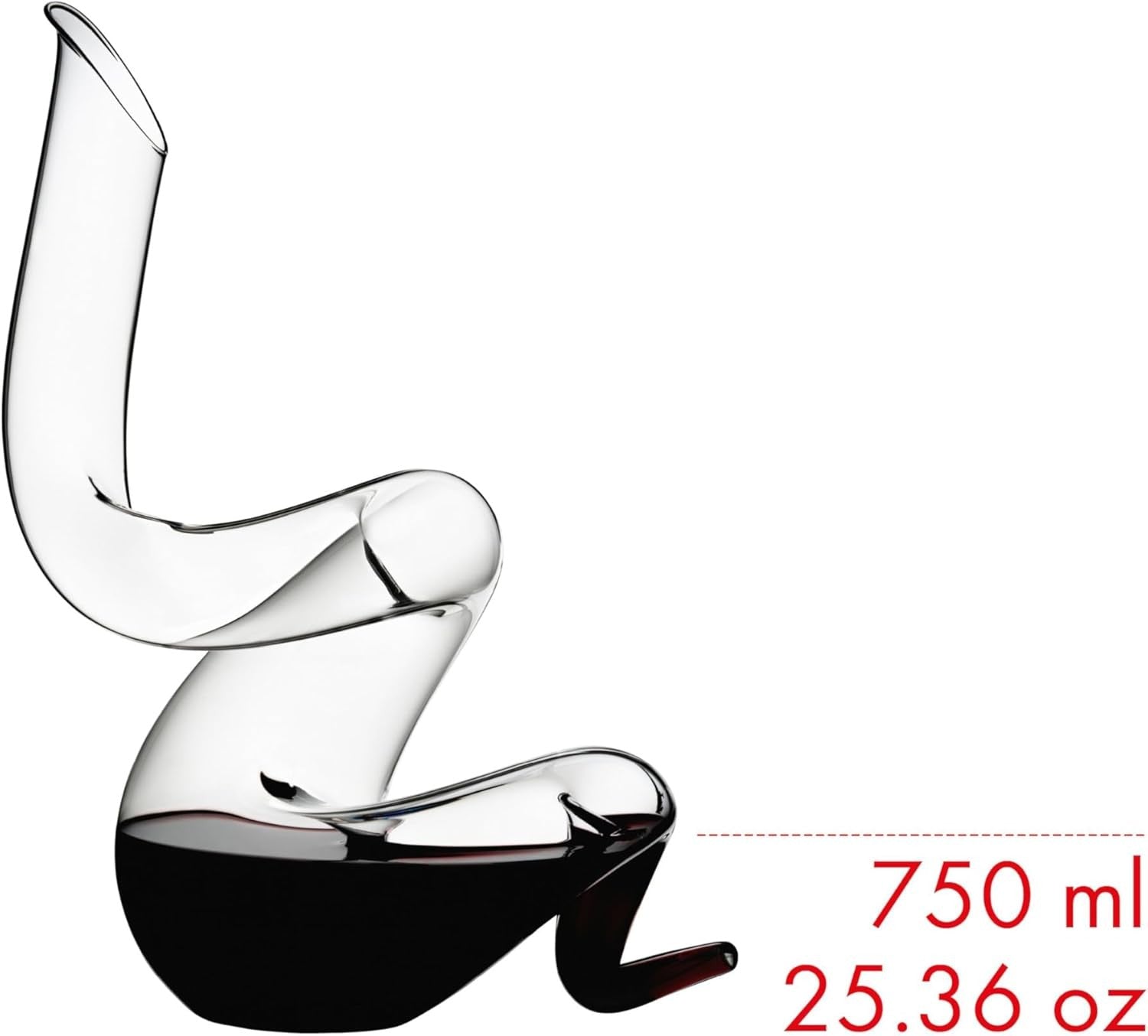 Luxury 1960ml Crystal Wine Decanter Boa Design Handmade Mouth-Blown Art Piece
