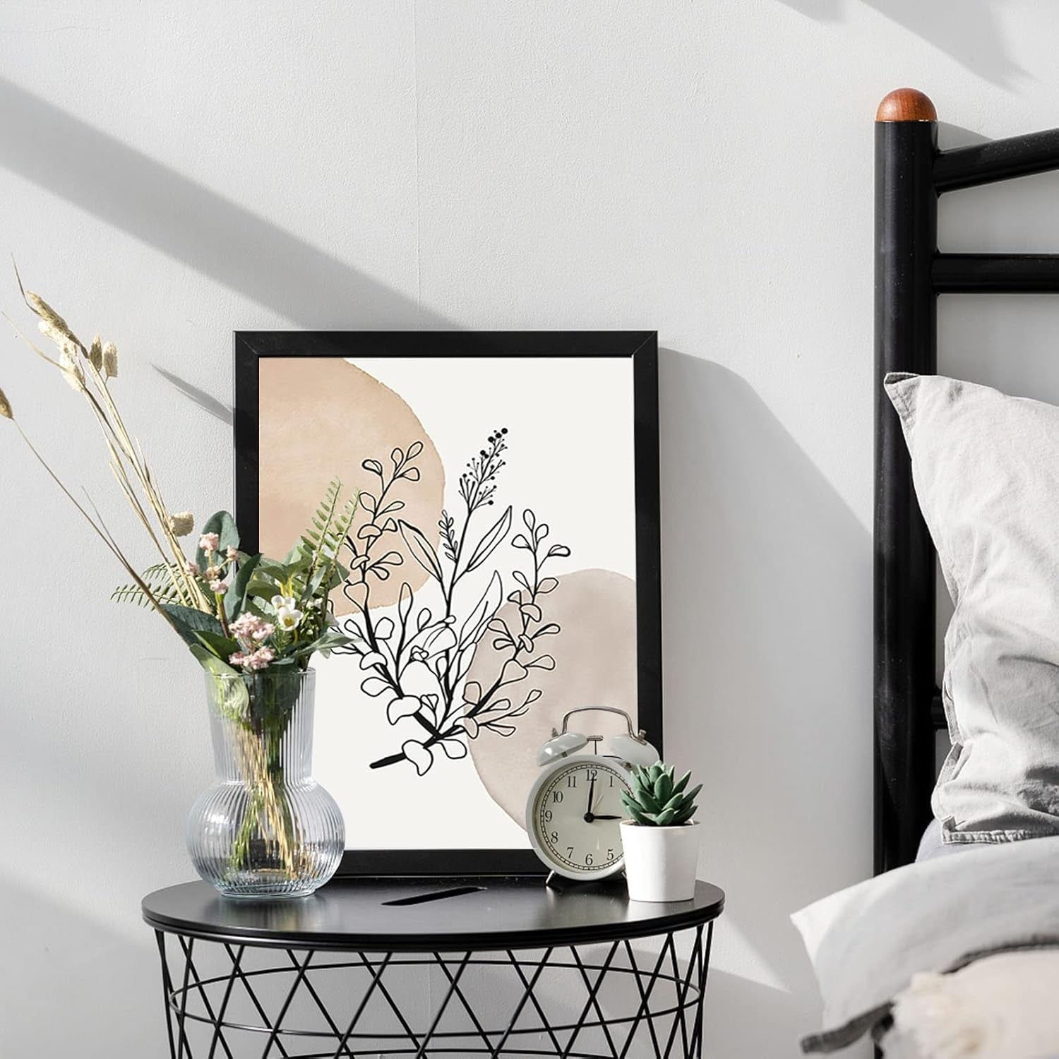6Pcs Boho Abstract Canvas Wall Art Geometric Set