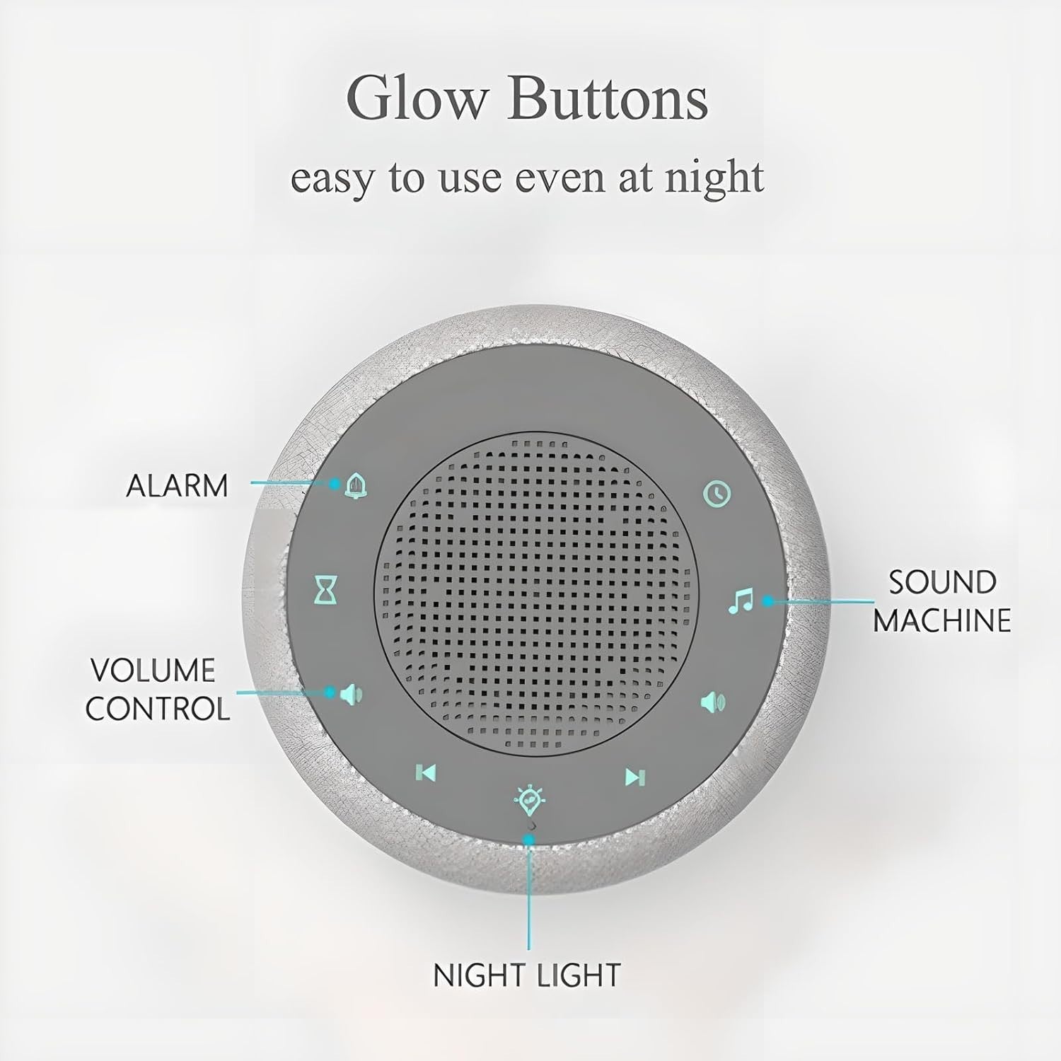 White Noise Machine with 18 Soothing Sounds & 7-Color Night Light