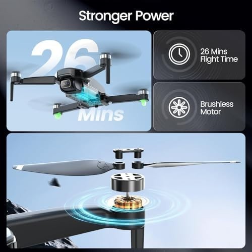 Holy Stone HS460 GPS Drone 4K Camera, 26 Min Flight, FPV, Foldable, Beginner
