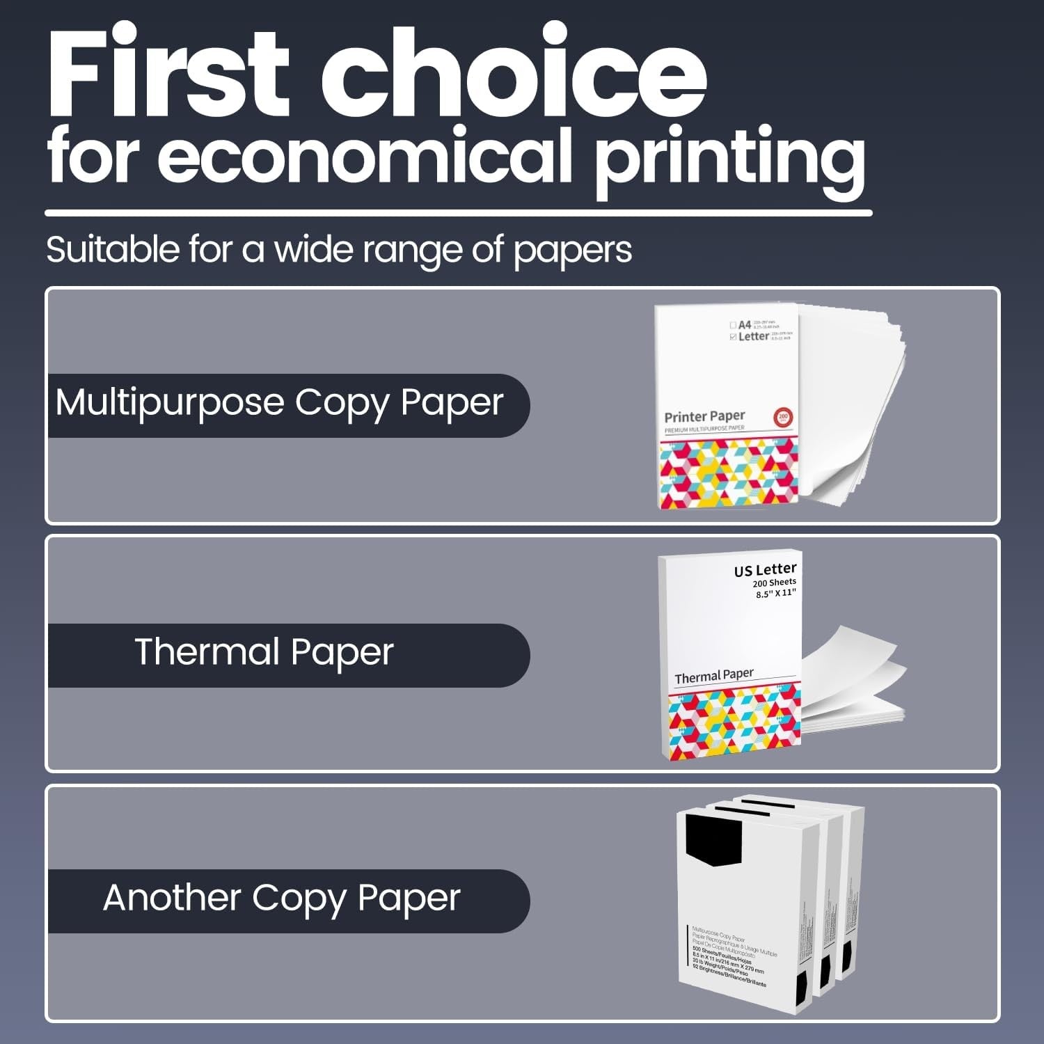 A4 Wireless Portable Printer 300DPI Thermal Black
