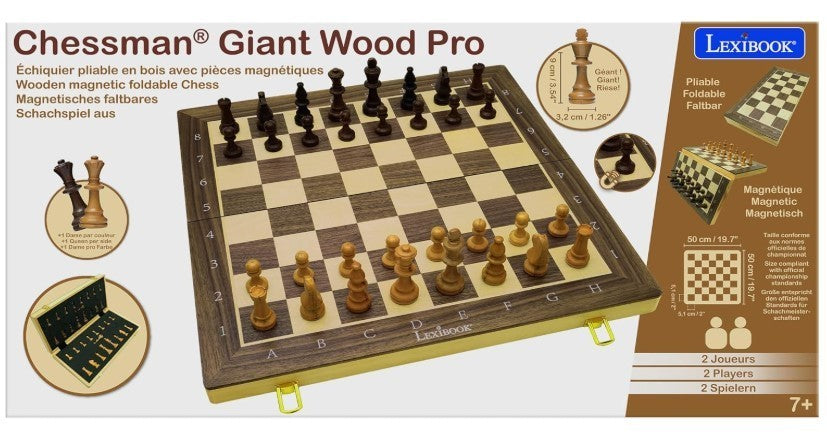 Foldable Wooden Chess Board Set | Magnetic Pieces | Travel-Friendly Luxury Game