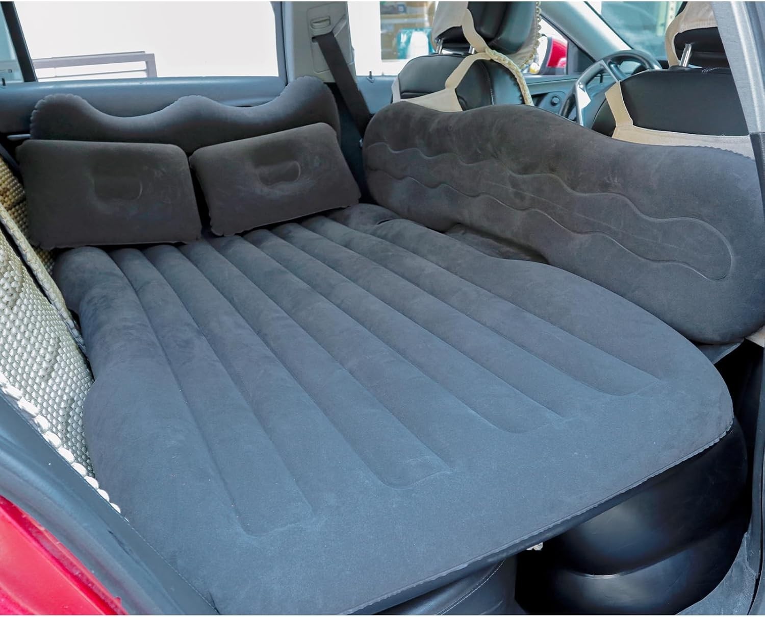 Inflatable Car Mattress 130x82cm – Portable Back Seat Travel & Camping Bed
