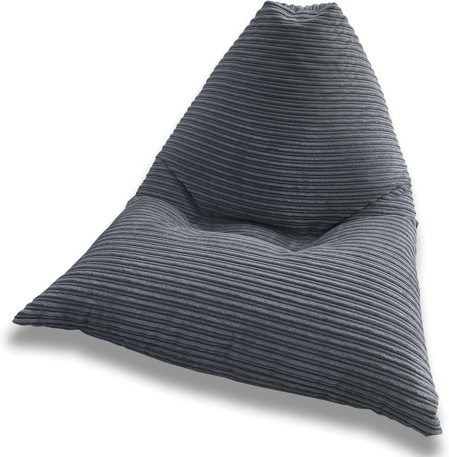 Jumbo Cord Bean Bag Chair Large Triangular Adult Lounge Seat Durable Comfort