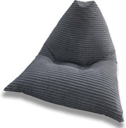 Jumbo Cord Bean Bag Chair Large Triangular Adult Lounge Seat Durable Comfort