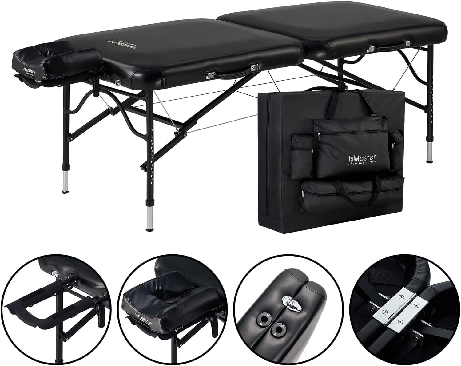 76cm Ultralight Aluminum Massage Table Folding Spa Beauty Bed Travel Ready