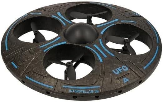 Black UFO Mini Drone for Kids 360° Stunts LED Remote Control Toy