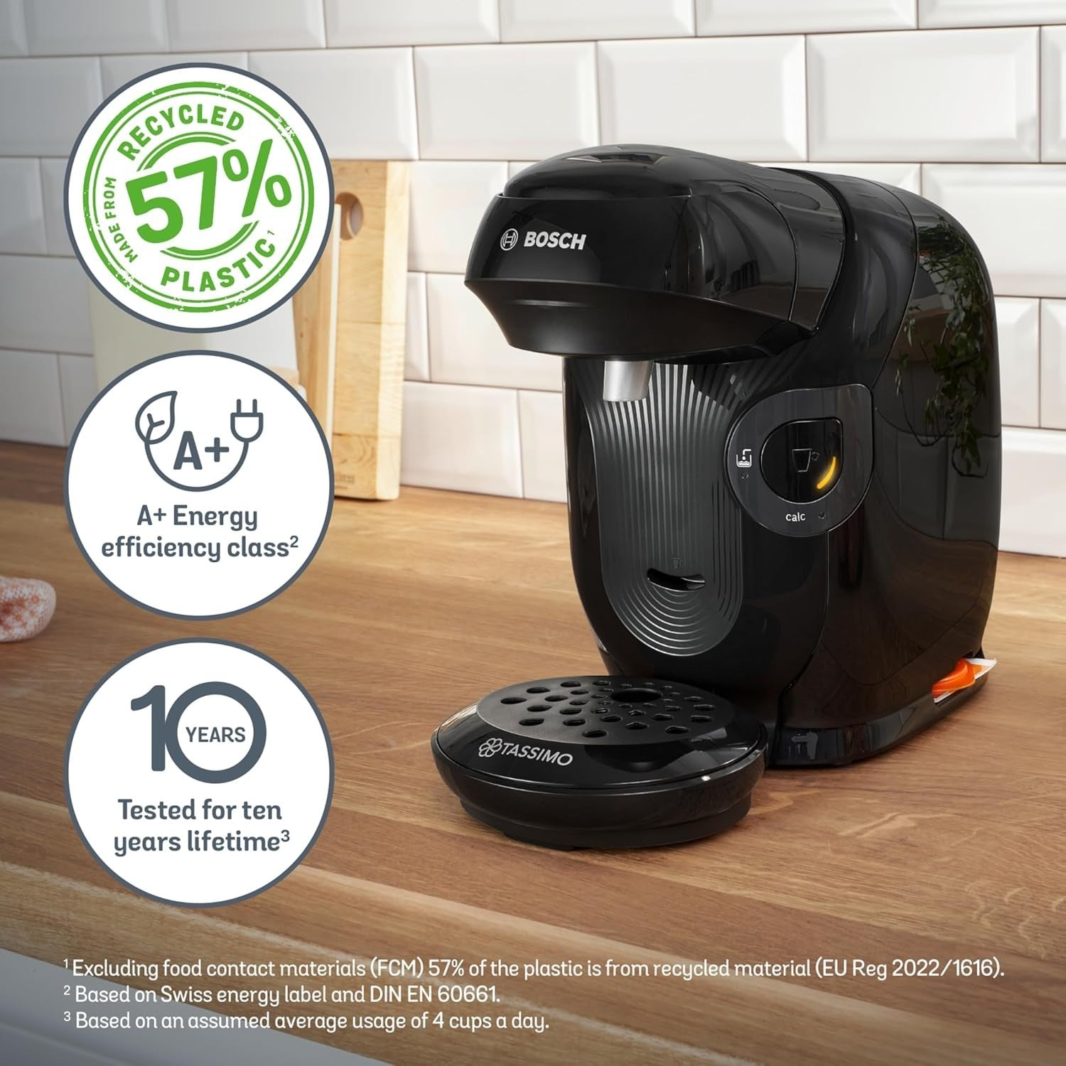 Pod Coffee Machine Starter Bundle | 40 Drinks Included | Auto Clean | 0.7L