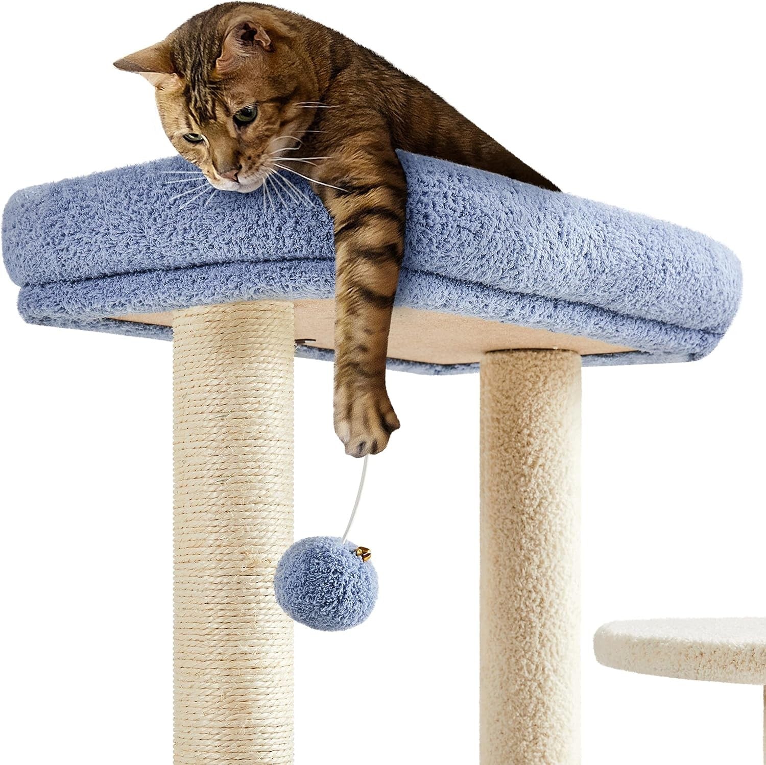 90cm Cat Tree Tower with Perches Scratching Posts Indoor Cats Condo