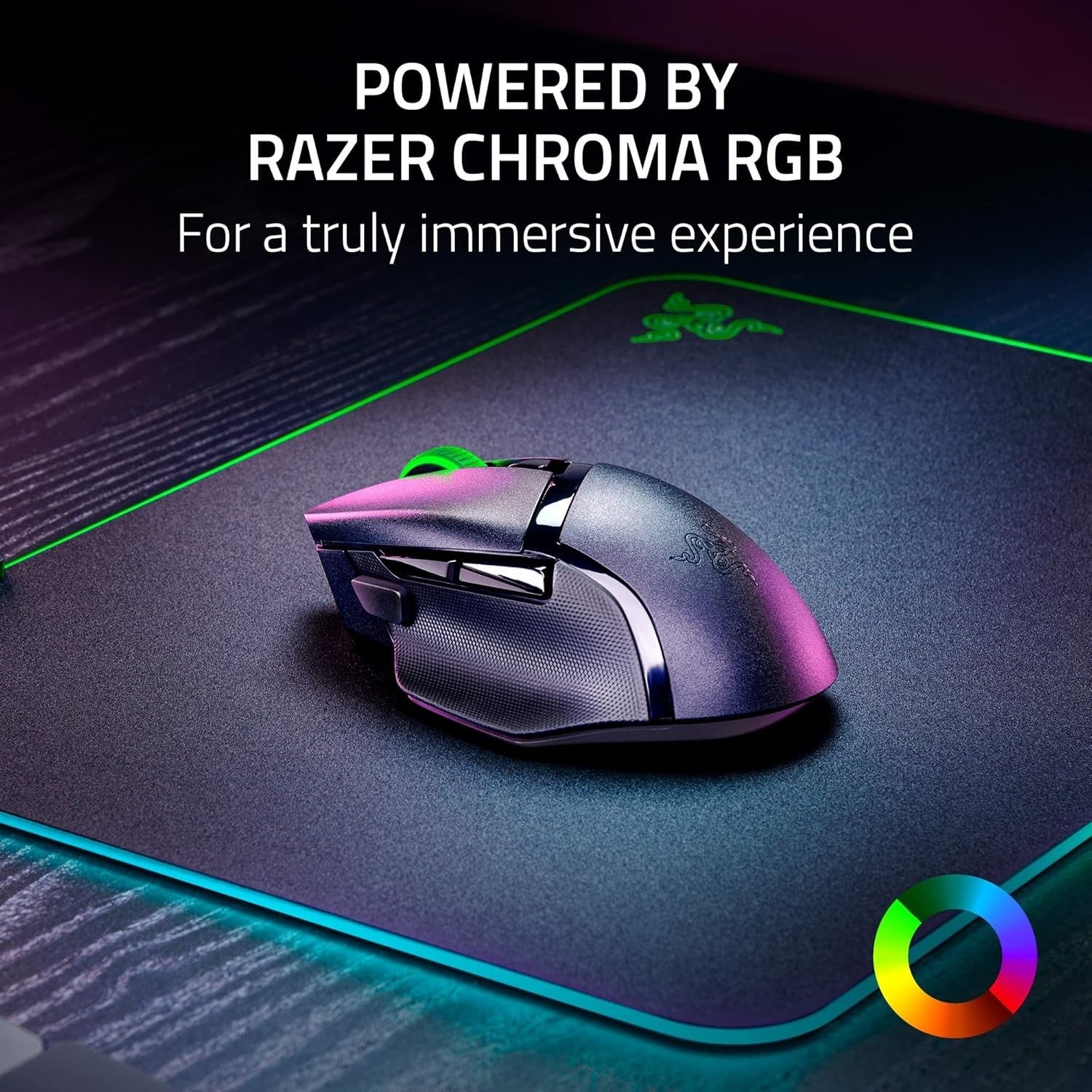 Pro Wireless Gaming Mouse 18K DPI RGB Silent Clicks Ergonomic FPS MMO