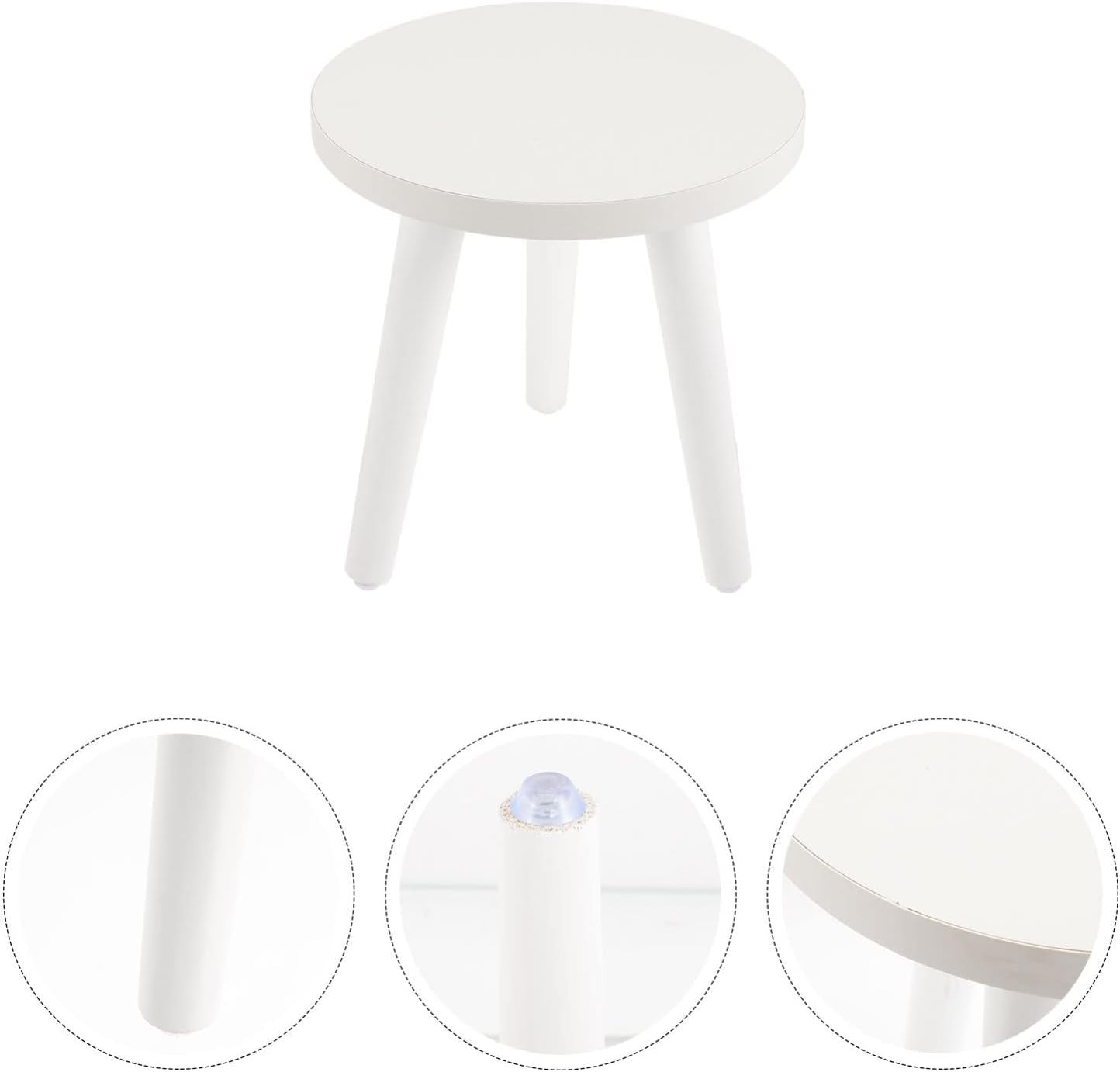 Wooden Plant Stand Indoor Small Round Side Table Flower Pot Holder 20x20cm