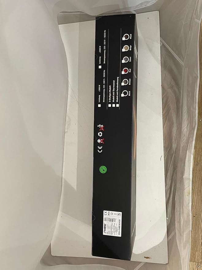 Infrared Carbon Heater 2500W Waterproof Remote Control Digital Thermostat