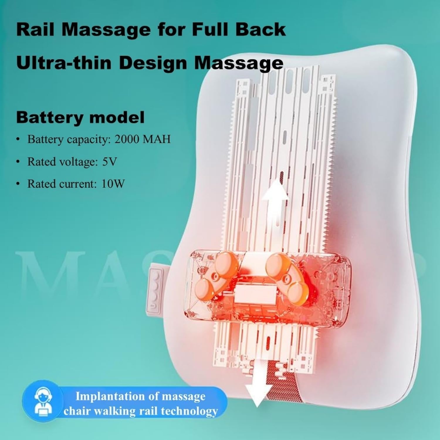 Heated Shiatsu Back Massager Pad Neck Waist Leg Full Body Pain Relief
