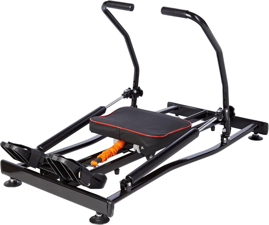 Hydraulic Rowing Machine Full Body Trainer Adjustable Resistance LCD Home Gym