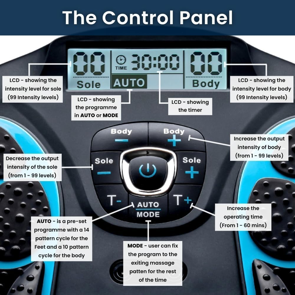 Foot Massager EMS TENS Circulation Booster Pain Relief Legs Recovery