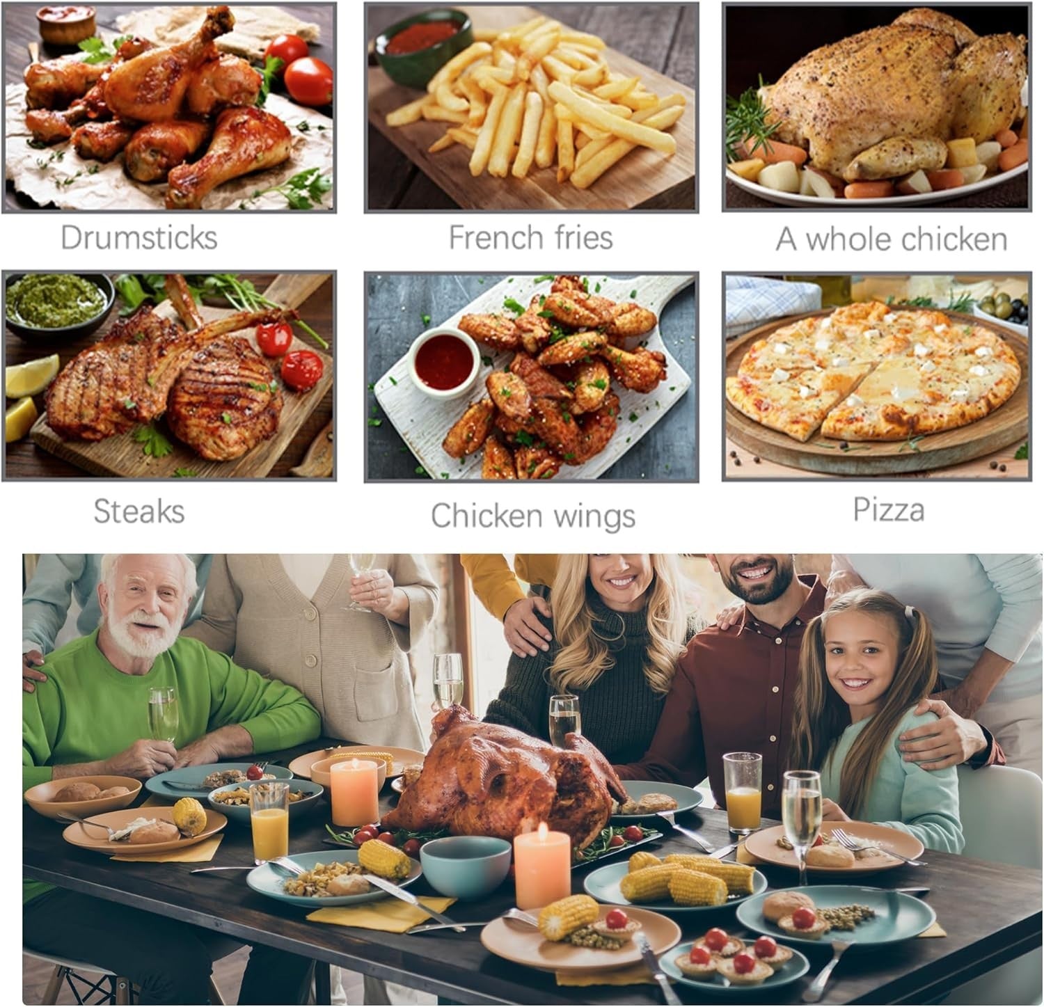 9L Dual Basket Air Fryer | 12 Presets, Visual Window, 2400W, Low-Oil Family Size