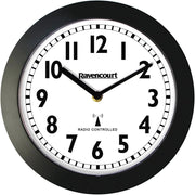 Large Radio Controlled Wall Clock Silent Black White School Office Home