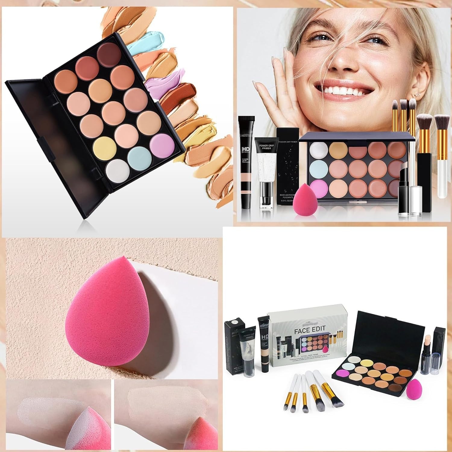 All In One Makeup Kit 15 Color Concealer Palette Gift Set