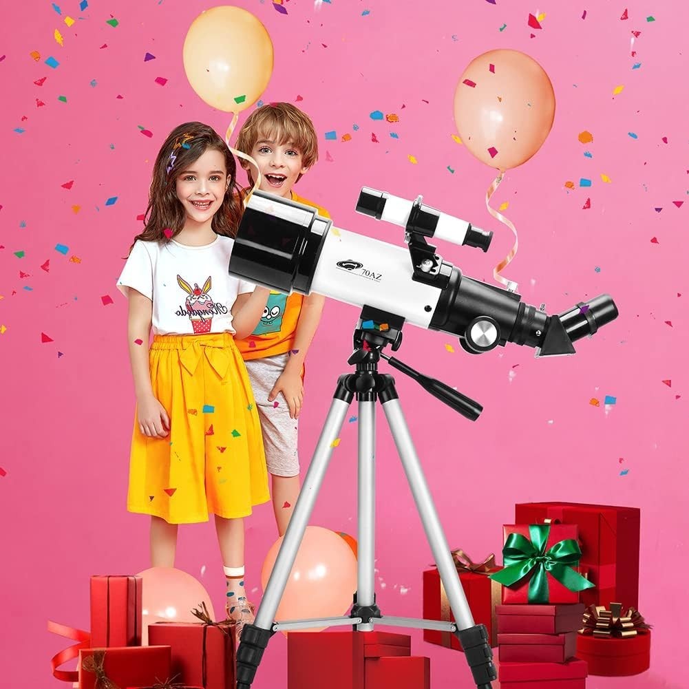 70mm Refractor Telescope for Adults & Kids with Tripod Phone Adapter