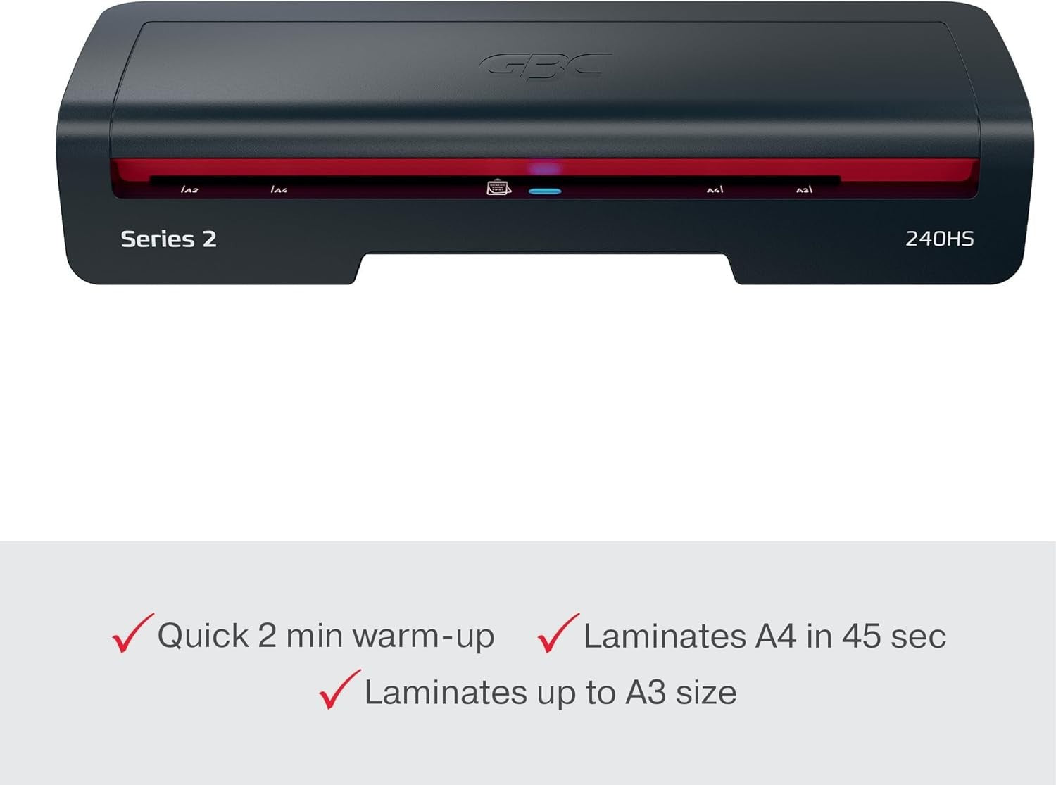 A3 Laminator High Speed 2 Min Warm Up Anti Jam Auto Shut Off 75–125 Mic