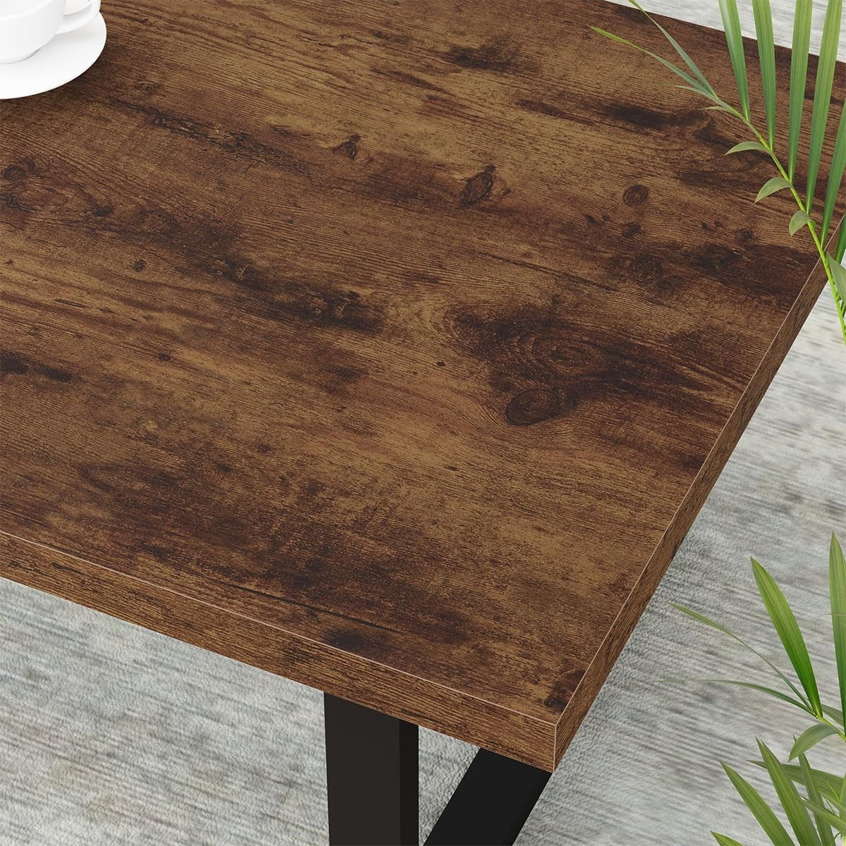 Rustic Coffee Table Wood & Metal | 39” Industrial Centre Table Living Room