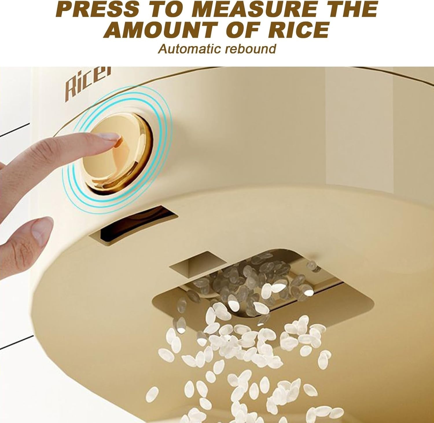 10KG Airtight Rice Storage Container Sealed Grain Dispenser Pantry Bin