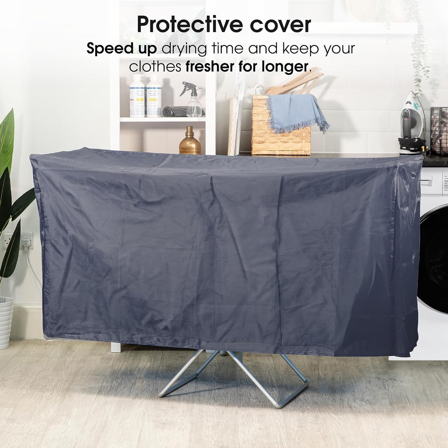 Heated Clothes Airer Electric Folding Drying Rack Indoor Energy Saving