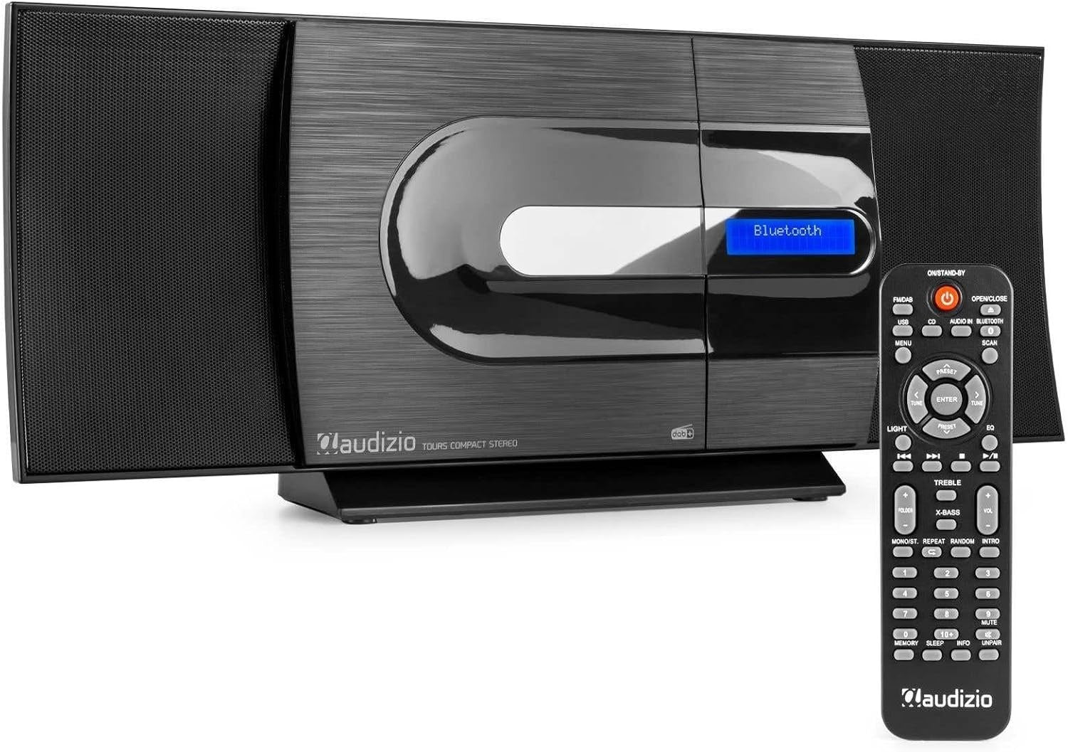 Bluetooth DAB+ Stereo System | HiFi CD Player USB MP3 Wall Mountable Home Audio