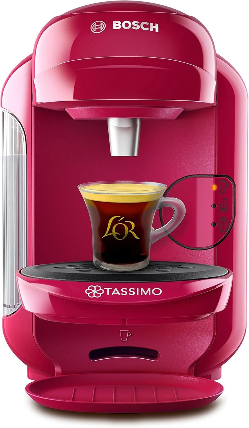 Pink Capsule Coffee Machine 0.7L Compact One-Touch Brewer Auto Clean 1300W