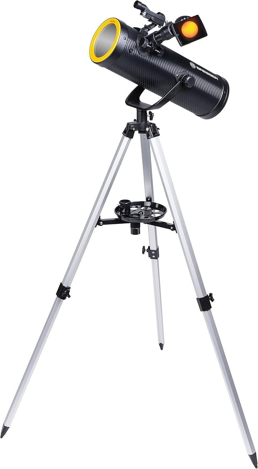 114/500 AZ Telescope Solar Filter Newtonian Moon Sun Viewing Tripod