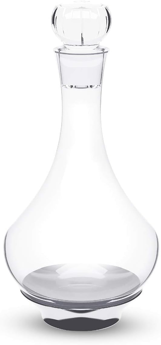 Wine Decanter 750ml Leakproof Glass Carafe Elegant Paris Style Aeration