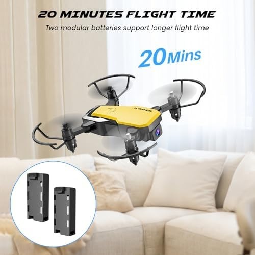 720P HD Mini Drone Foldable Quadcopter WiFi Camera Altitude Hold Yellow