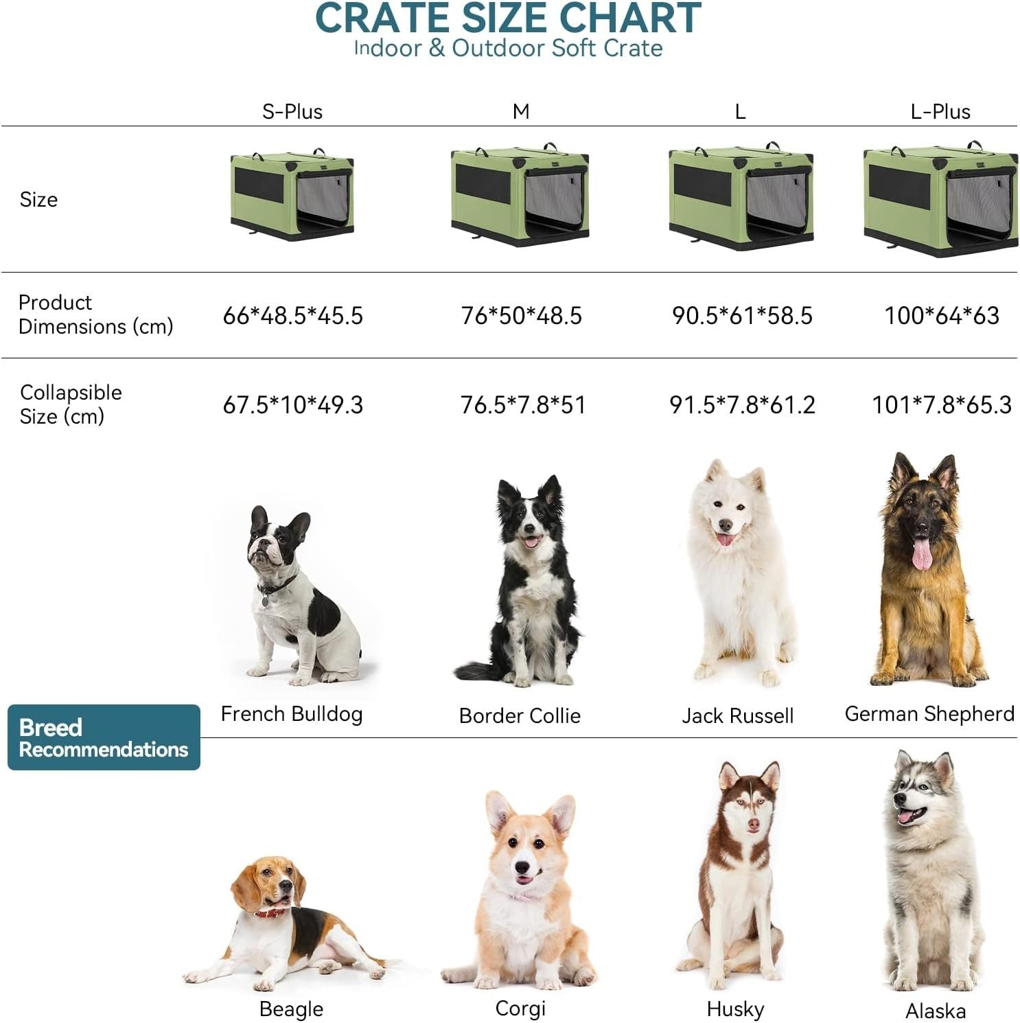 Collapsible Foldable Dog Crate with Adjustable Fabric Cover, Extra Large