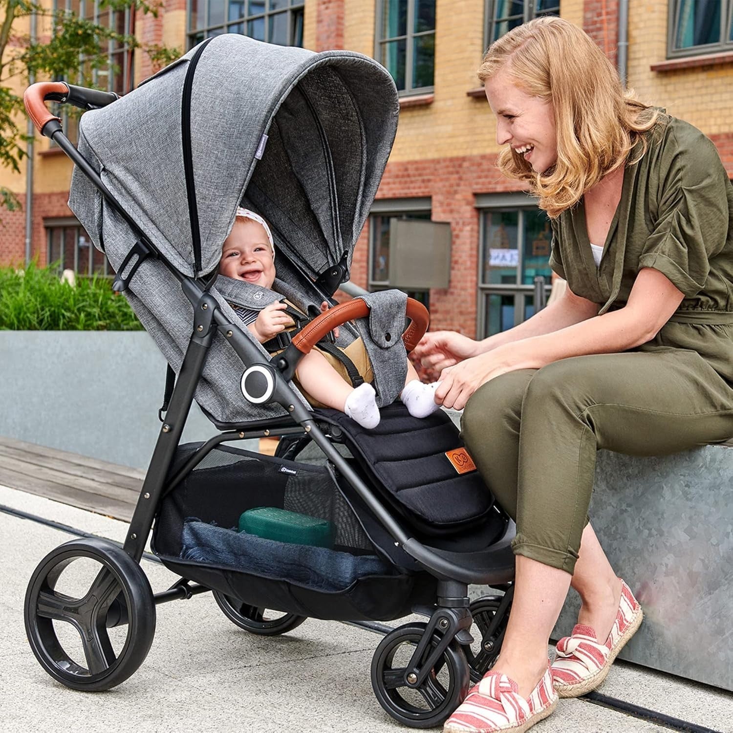 Baby Pushchair Stroller from Birth to 22kg One Hand Fold Lie Flat Pink
