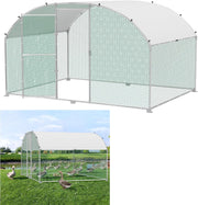 Walk In Chicken Run Galvanised Steel Poultry Enclosure 3x2x2m