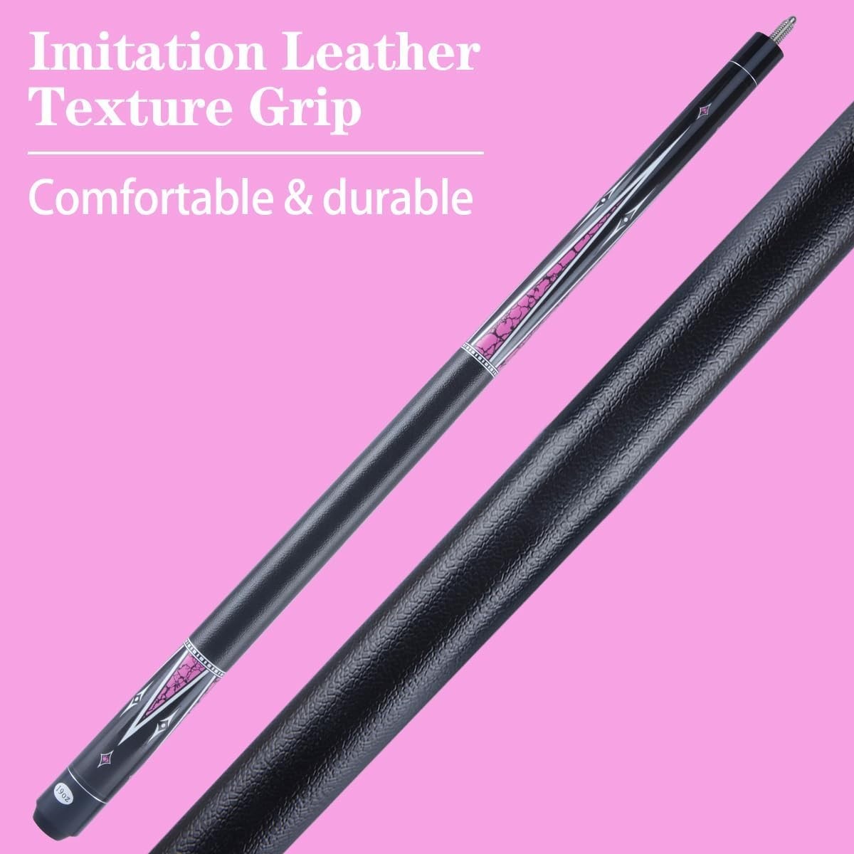 48in Short Pool Cue Stick 13mm Tip 2pc Maple Cue for Small Spaces 19oz