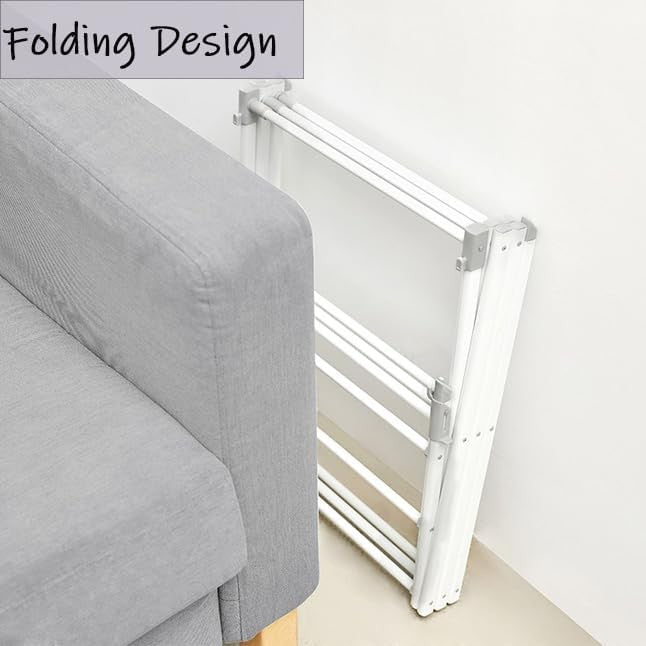 3 Tier Clothes Airer Folding Laundry Drying Rack Heavy Space Saving