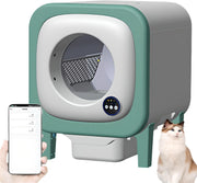 Self Cleaning Cat Litter Box APP Video Monitor 72L Smart Auto Green