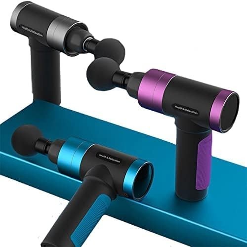 Deep Tissue Massage Gun Aluminium Body 5 Speeds 4 Heads Muscle Recovery