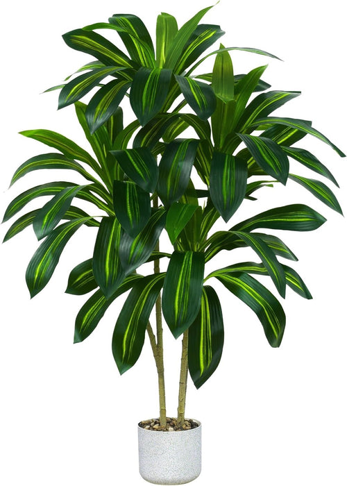 120cm Dracaena Artificial Tree in Pot Tall Green Indoor Home Decorative Plant