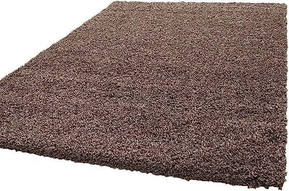 Extra Large Shaggy Rug 160x230cm 5cm Thick Soft High Pile Taupe Carpet