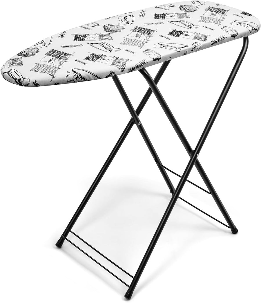 Compact Ironing Board Foldable Heat Resistant Cover Easy Storage