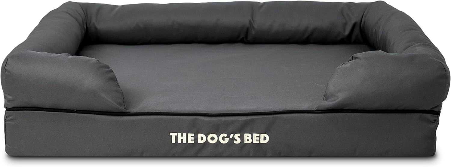 Large Orthopedic Memory Foam Dog Bed Washable Bolster