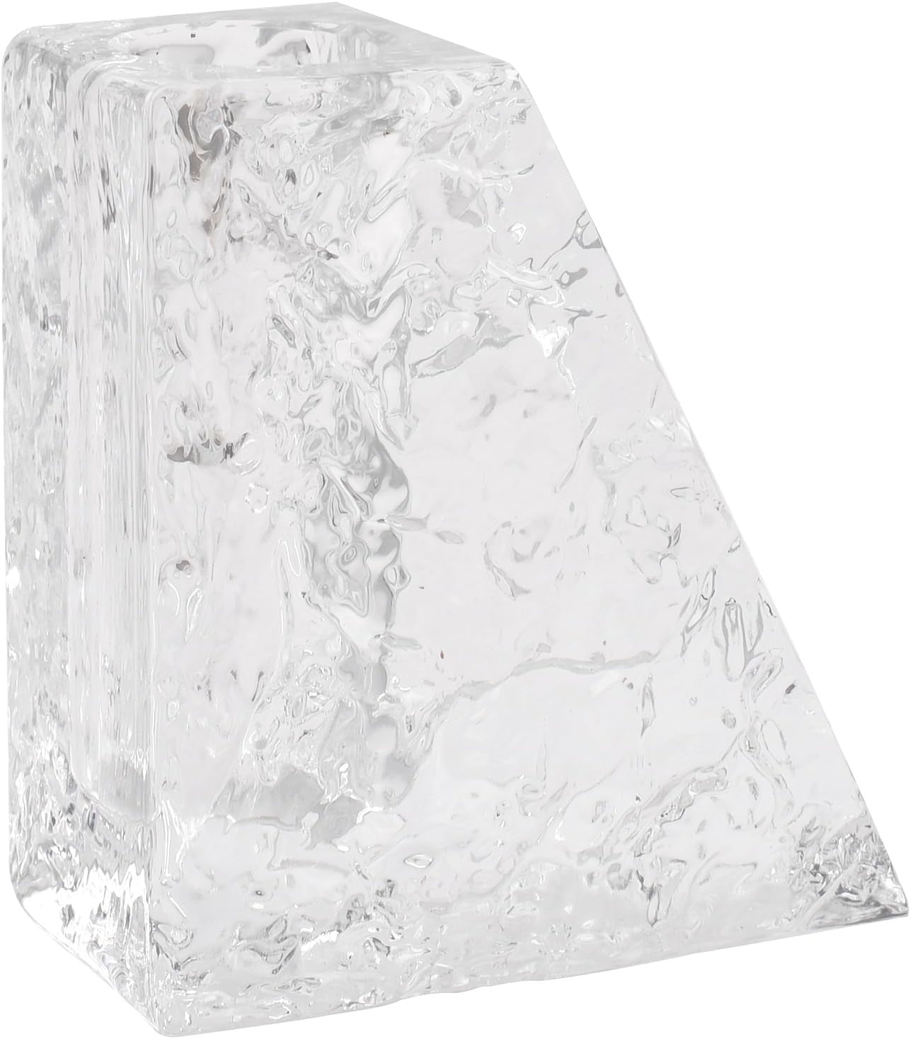 Crystal Glass Vase Modern Ice Texture Decorative Tabletop Flower Vase