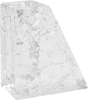 Crystal Glass Vase Modern Ice Texture Decorative Tabletop Flower Vase