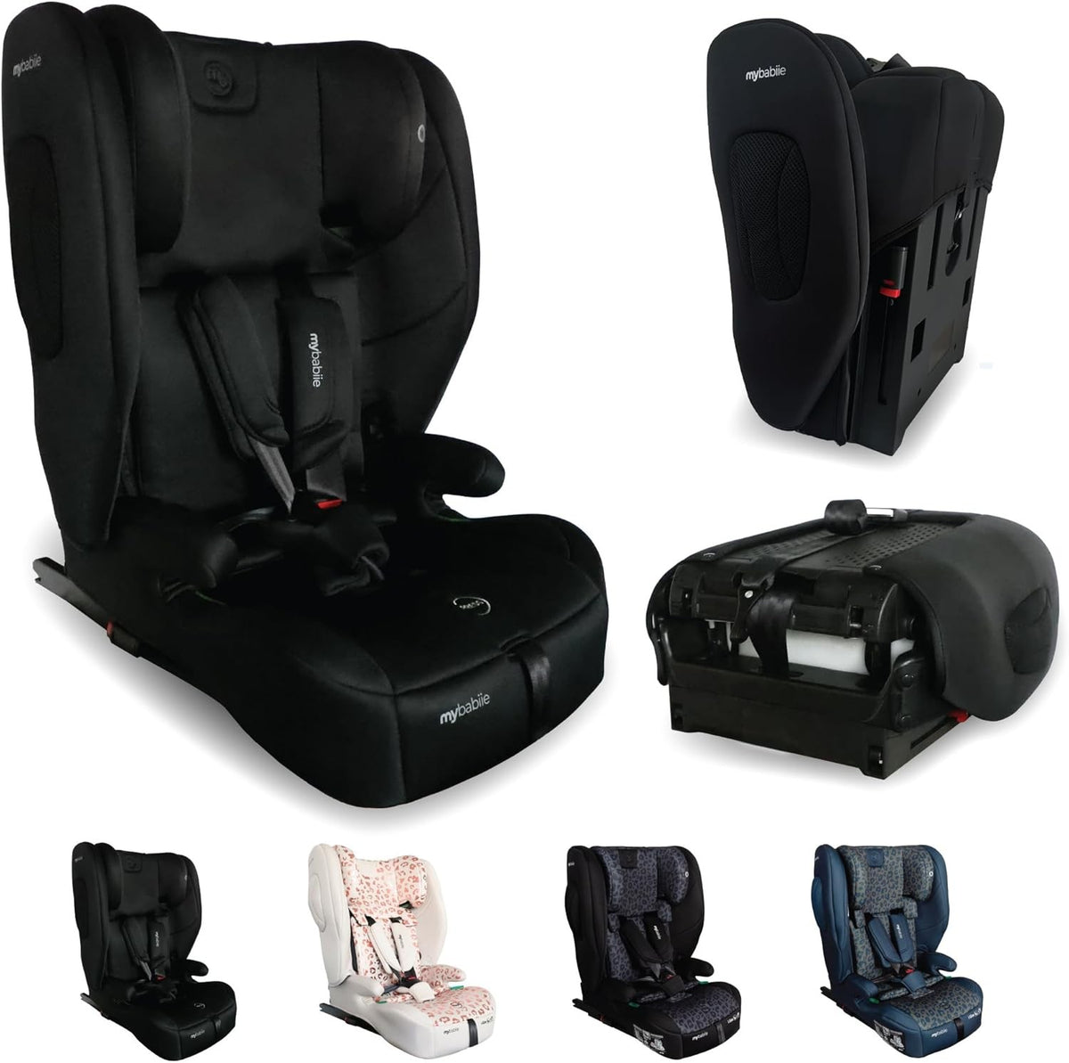 ISOFIX Toddler to Booster Car Seat i-Size Foldable Top Tether 15m–12Y