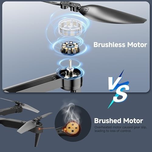 4K HD Brushless Camera Drone Mini Foldable Quadcopter w/ Voice & Gesture Control