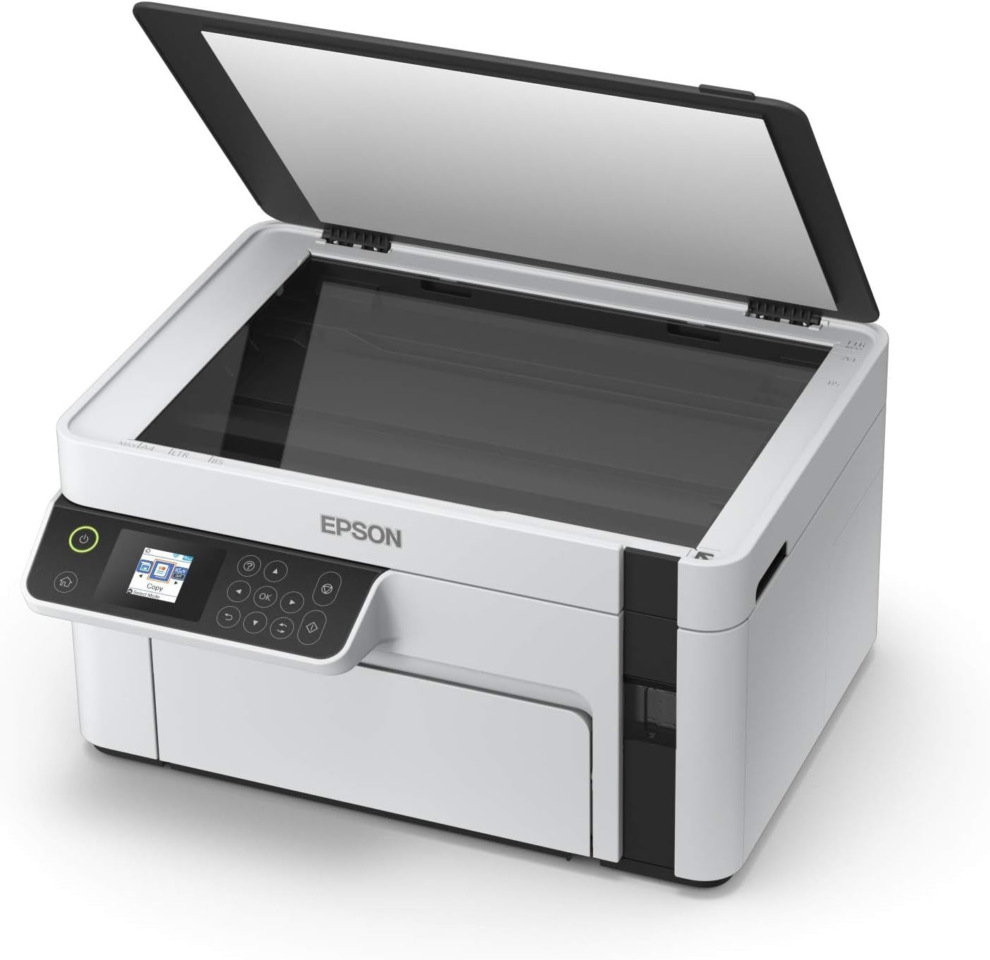 Black Mono Ink Tank Printer Wi-Fi A4 All-in-One Fast Duplex Print 70cps