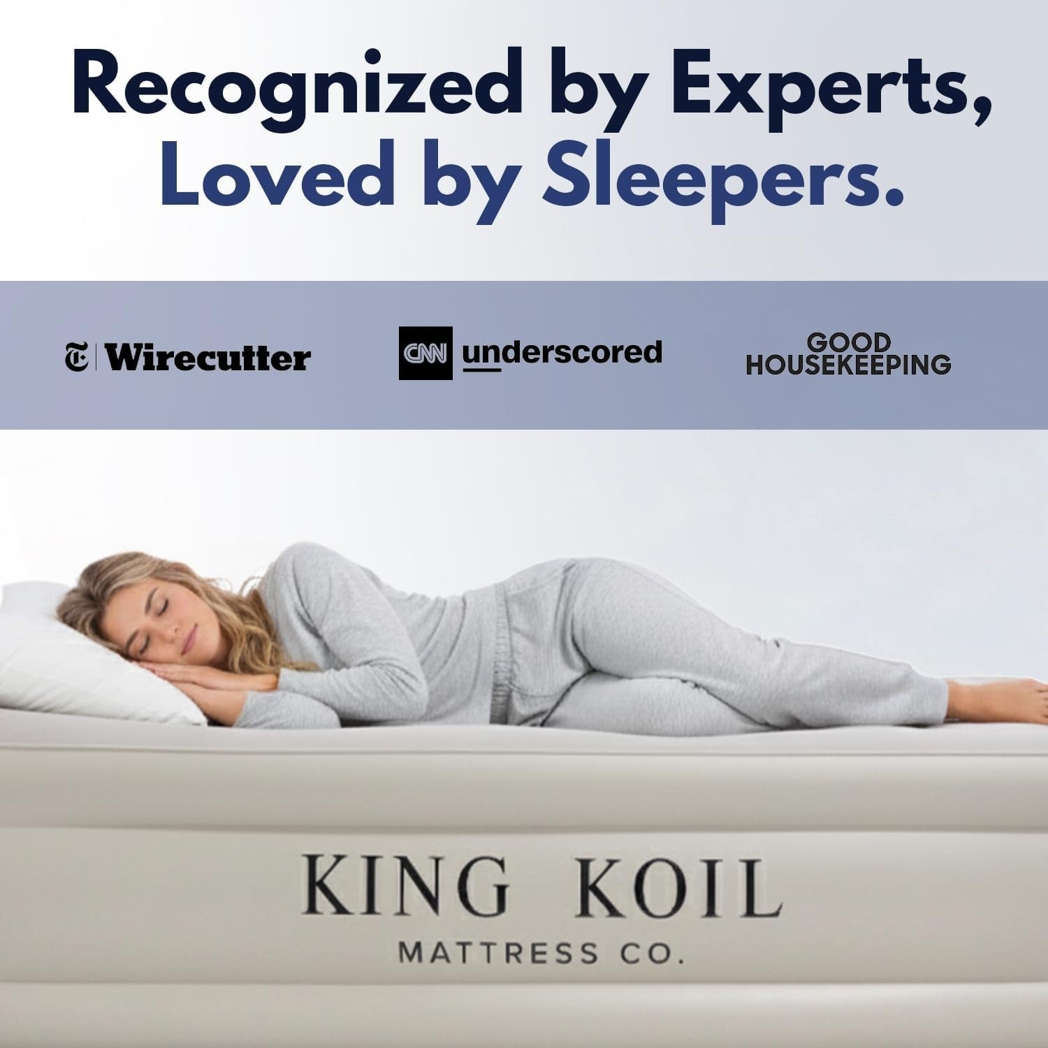 Luxury Queen Air Mattress Inflatable Bed Built-in Pump Adjustable Comfort