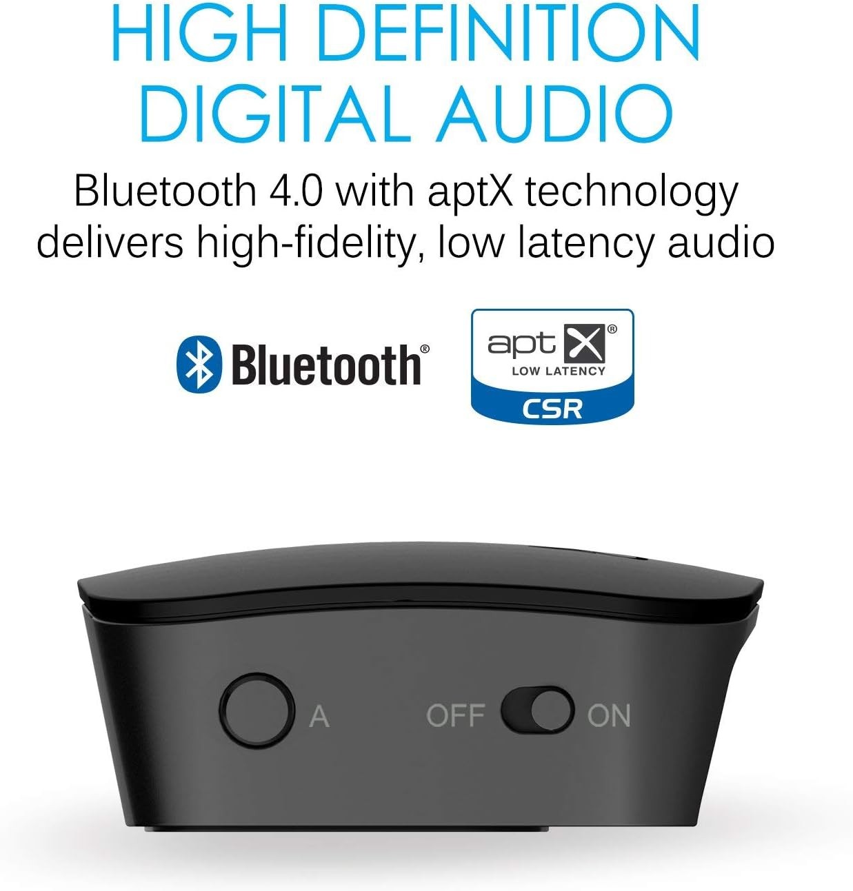 Bluetooth 5.0 Audio Transmitter aptX HD LL Dual Link